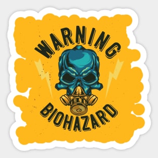 Warning Biohazard Sticker